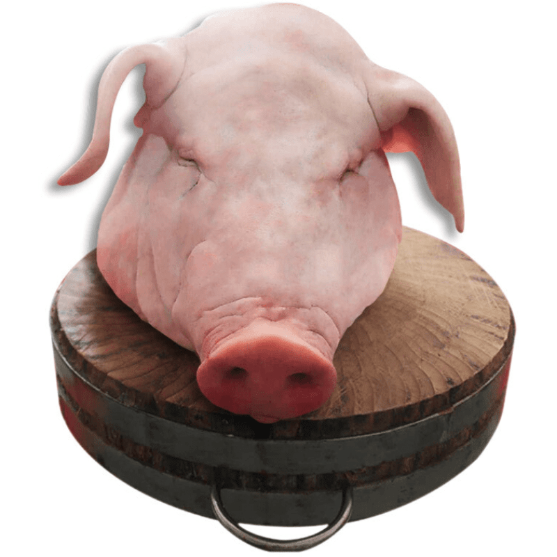 果亦橙猪头新鲜整只猪头 无毛整个头干净 猪脸猪头肉 半边猪脸