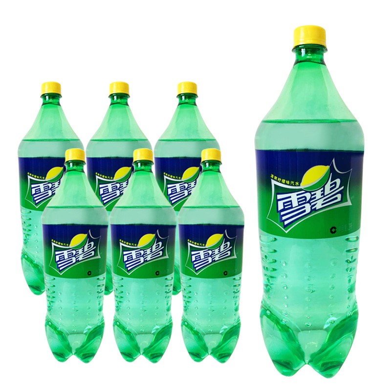 可口可乐(coca-cola) 雪碧柠檬味碳酸饮料 2l*6瓶整箱大瓶宴会聚餐