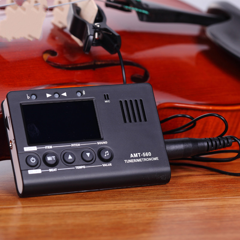 天鹅小提琴大提琴调音器校音器节拍器三合一尤克里里吉他古筝二胡配件 十二平均律通用款(乐器通用款)