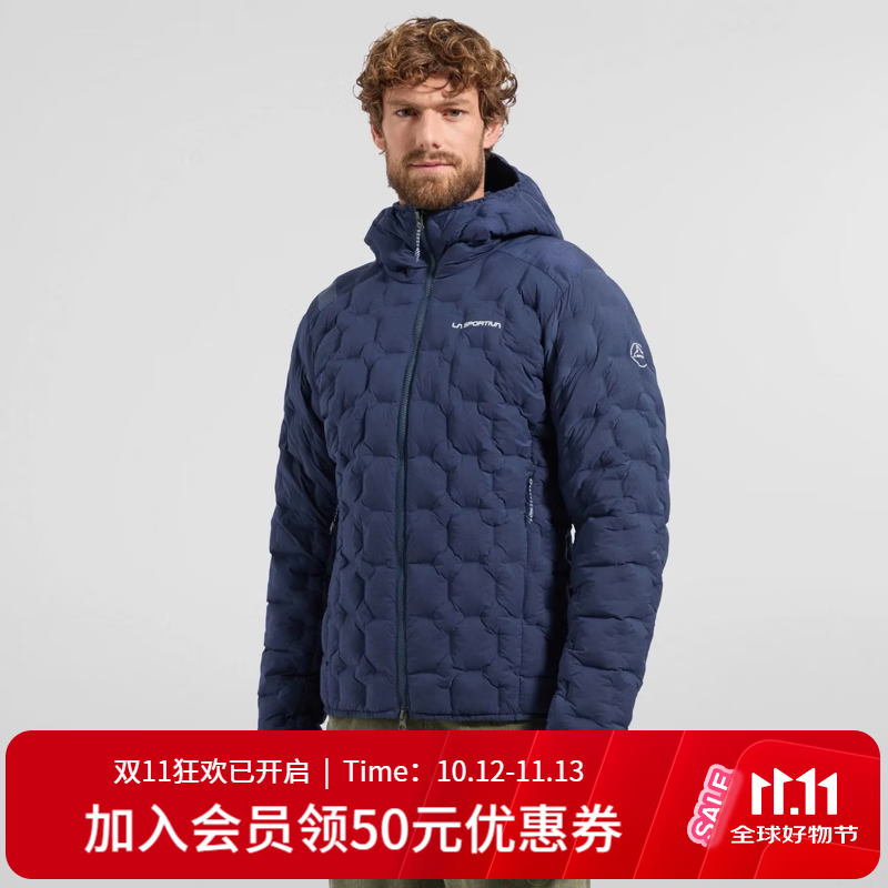 拉思珀蒂瓦（LA SPORTIVA）【26新品】户外徒步登山攀岩弹力耐磨防泼水保暖棉服Opry Stretch 黑/粉白 XL