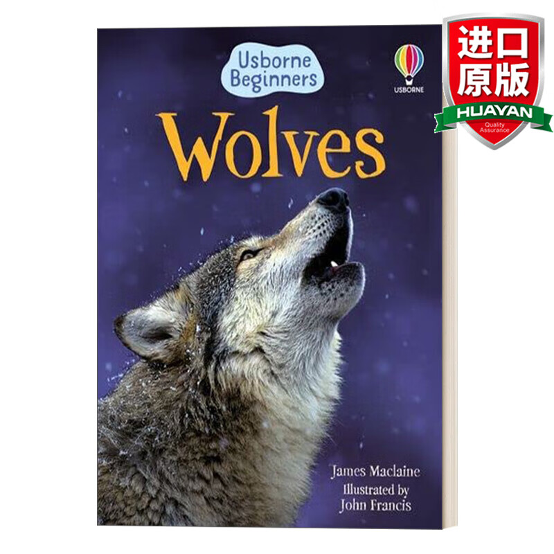 wolves 英文原版绘本 初学者科普-狼 英文版 进口英语原版书籍 精装