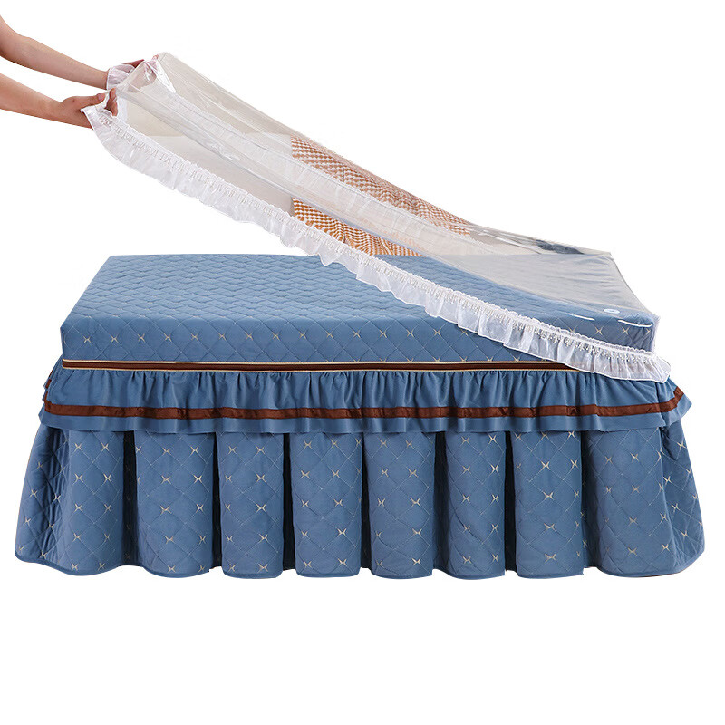 鹿婕PVC烤火罩皮套透明胶垫防水防油茶几罩桌布免洗烤火炉罩电炉套罩 0.5mm食品级透明白色双蕾丝边 80*150cm四角机器融合