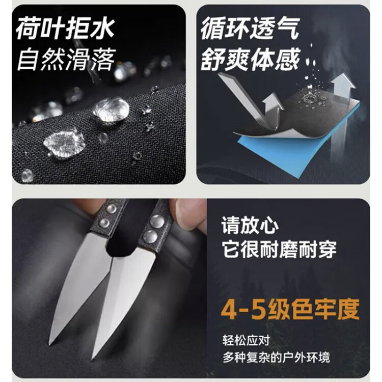 雪中飞正品羽绒服男士鹅绒内胆冲锋衣三合一可拆卸防风防水登山服外套男 【黑色】三合一/鹅绒内胆 L /175码 【建议130-155斤】