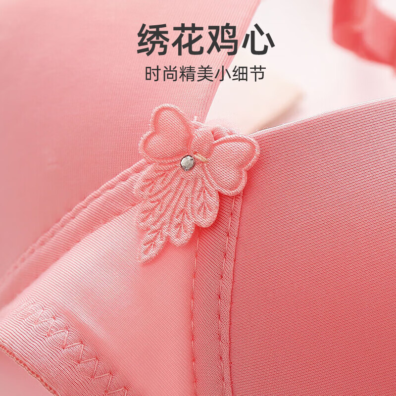 【甄选百货】无钢圈文胸聚拢调整大码内衣中年妇妇中老年妈妈薄款 肤色 XL 36/80AB