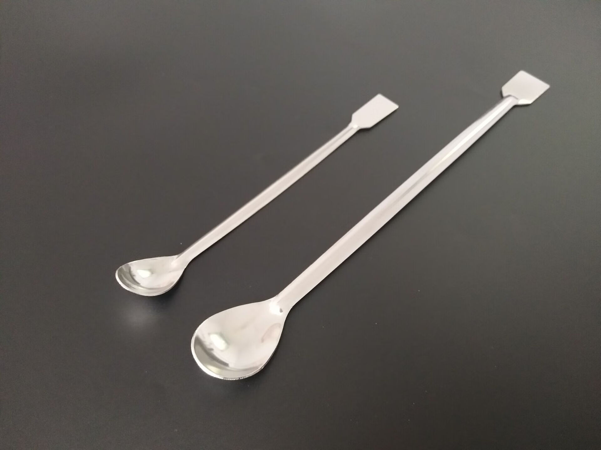 普通款不锈钢称量勺小药勺试剂勺药粉勺单头双头方头药匙实验室 16cm