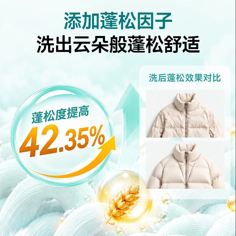 沫檬羽绒服清洁剂蓬松手洗机洗除菌除螨去污神器羽绒蓬松强效去油污 【强效去污】500ml*2瓶