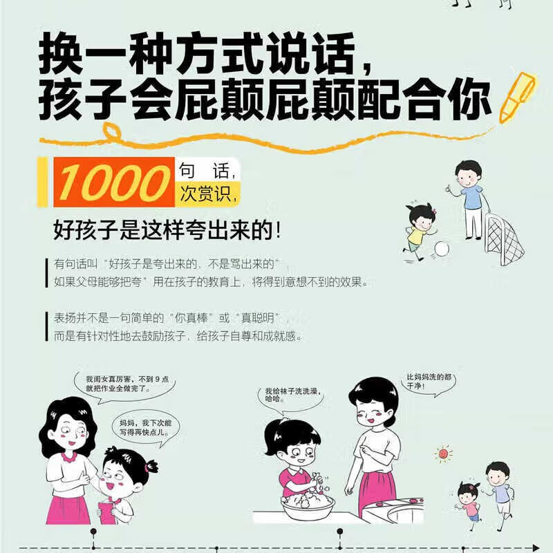 【全2册】赏识力夸孩子我有1000句+边界感父母做的少孩子懂得多 培养孩子性格情绪管理儿童心理学育儿家教方法书籍详情图