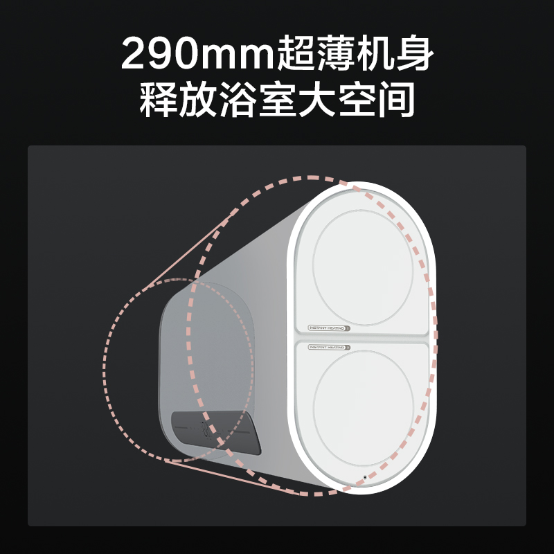 云米（VIOMI）60升家用双胆电热水器智享版 出水断电更安全 3000W节能省电 APP智控 双重防护 VEW607以旧换新