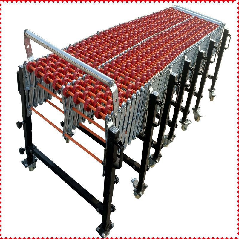 勤凯卸货神器滑梯装货搬运装卸车无动力滚筒下货福来轮伸缩转弯可升降