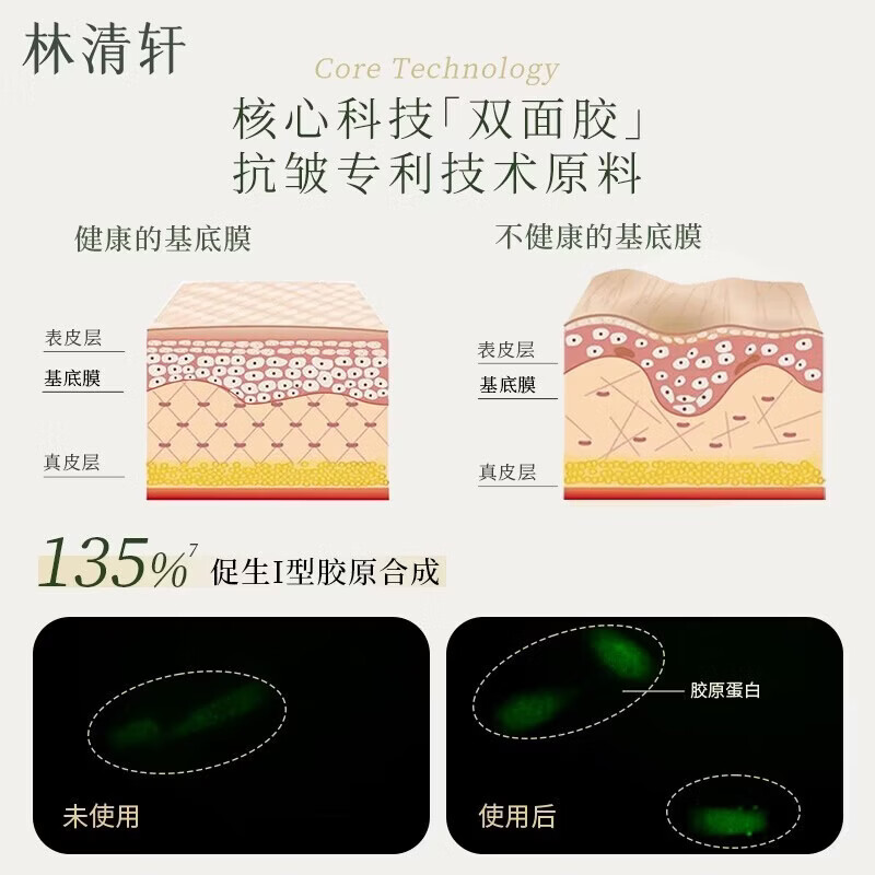 林清轩【于适同款】山茶花3.0面部精华油以油养肤抗皱淡纹精华护肤 1.0多肽面霜