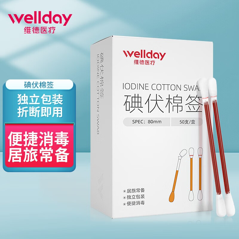 维德品牌一次性医用碘伏酒精消毒液棉签:价格走势、销量趋势、用户评测