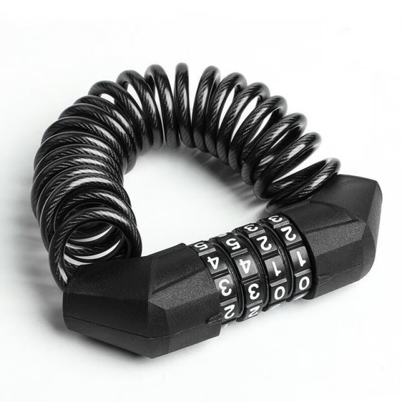 头盔锁自行车锁防盗山地车锁链头盔锁便携式女生马蹄锁儿童自行车