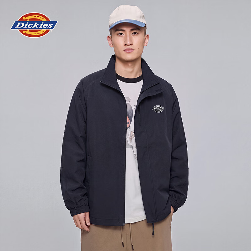 Dickies夹克男秋冬纯色立领防风休闲外套男情侣上衣七夕节深蓝 164.5元 - 86线报