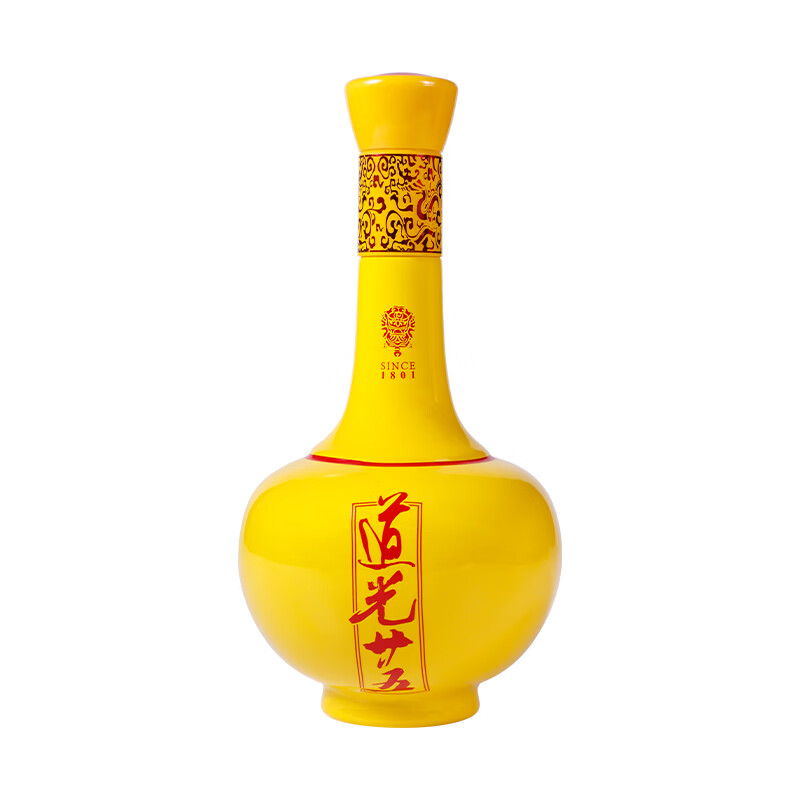 道光廿五小龙袍52度液体文物酒礼盒特产名酒陈香型粮食酒单瓶/整箱475ml 38度 475mL 1瓶
