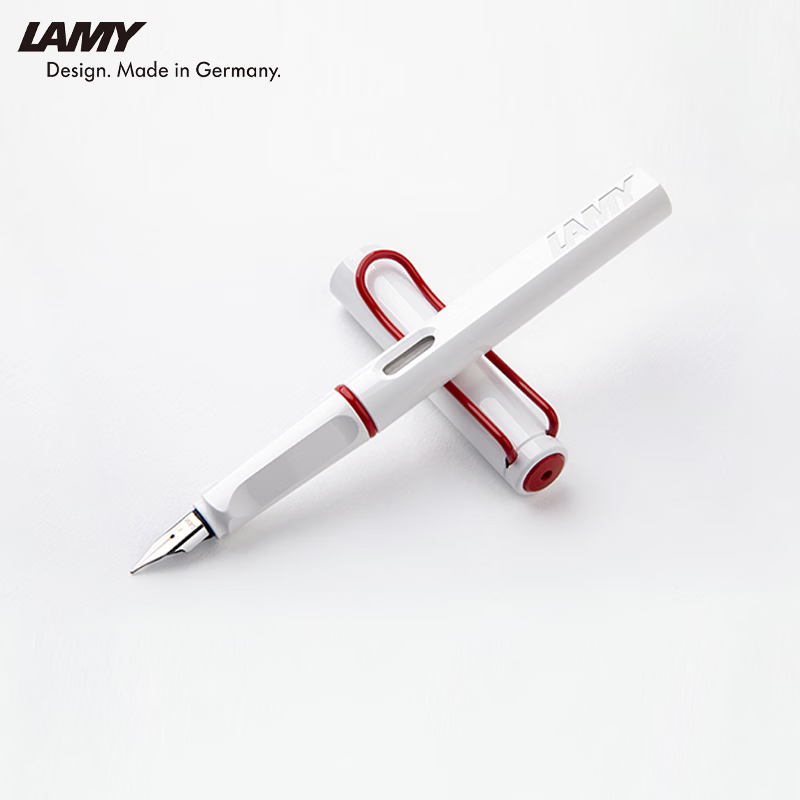 LAMY凌美【新品福利】狩猎系列姜饼人白红墨水笔节日送礼 教师节礼物双十一好物 大学生送礼文具 狩猎系列姜饼人白红墨水笔(不含吸墨器) EF