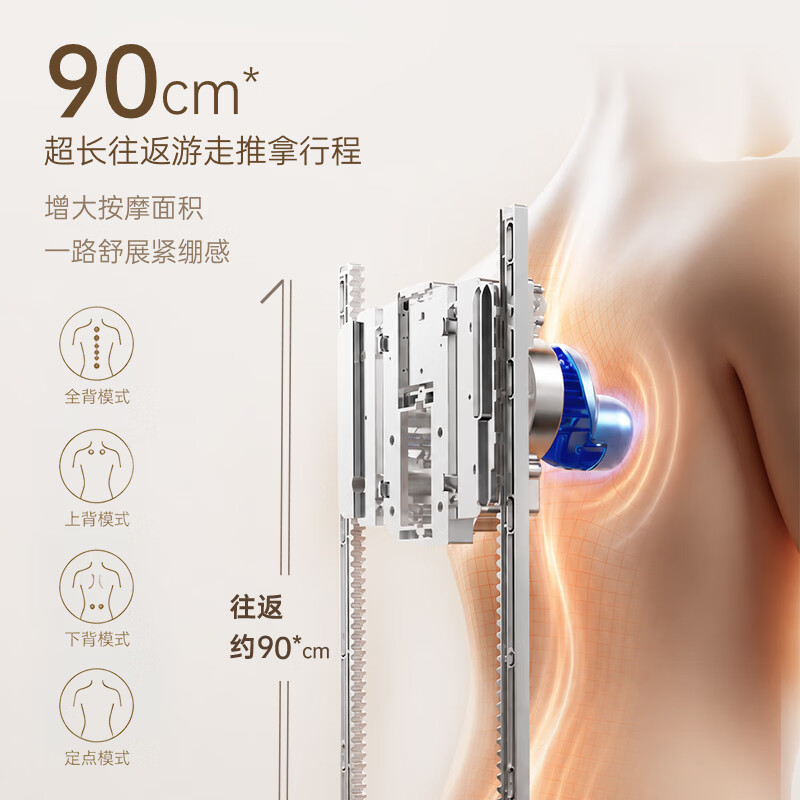 松下【2026新品】RADK5按摩靠垫肩颈腰背臀腿按摩器热敷坐躺垫家用办公神器生日送父母男女朋友礼物 2026新品【智能双机芯 全身可按】RADK5