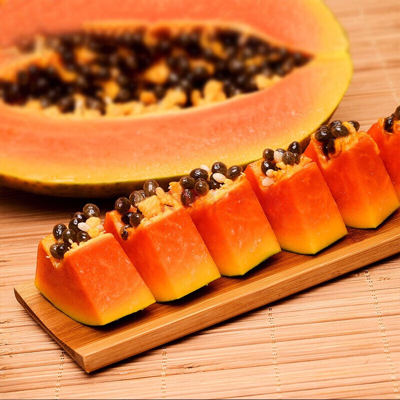 果迎鲜木瓜 红心牛奶木瓜 5斤 新鲜水果 冰糖木瓜 生鲜 生果要催熟