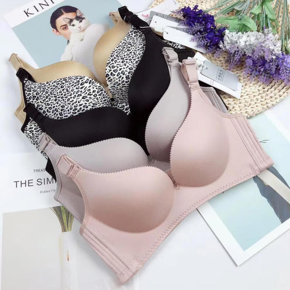 金薇林夕品 金薇内衣女无钢圈聚拢金微文胸呼吸高端款薄款文胸四季款