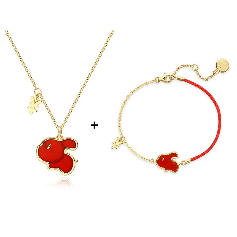 fanci范琦 有钱兔项链女生肖兔年本命年生日礼物送女友送妈妈 有钱兔