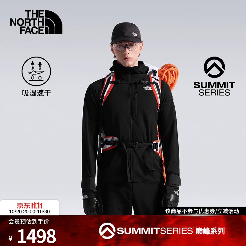 北面（The North Face）SUMMIT巅峰系列抓绒衣男FUTUREFLEECE蜂巢锁温绒26秋冬新品|8KC1 JK3/宇宙黑 M 170/92A