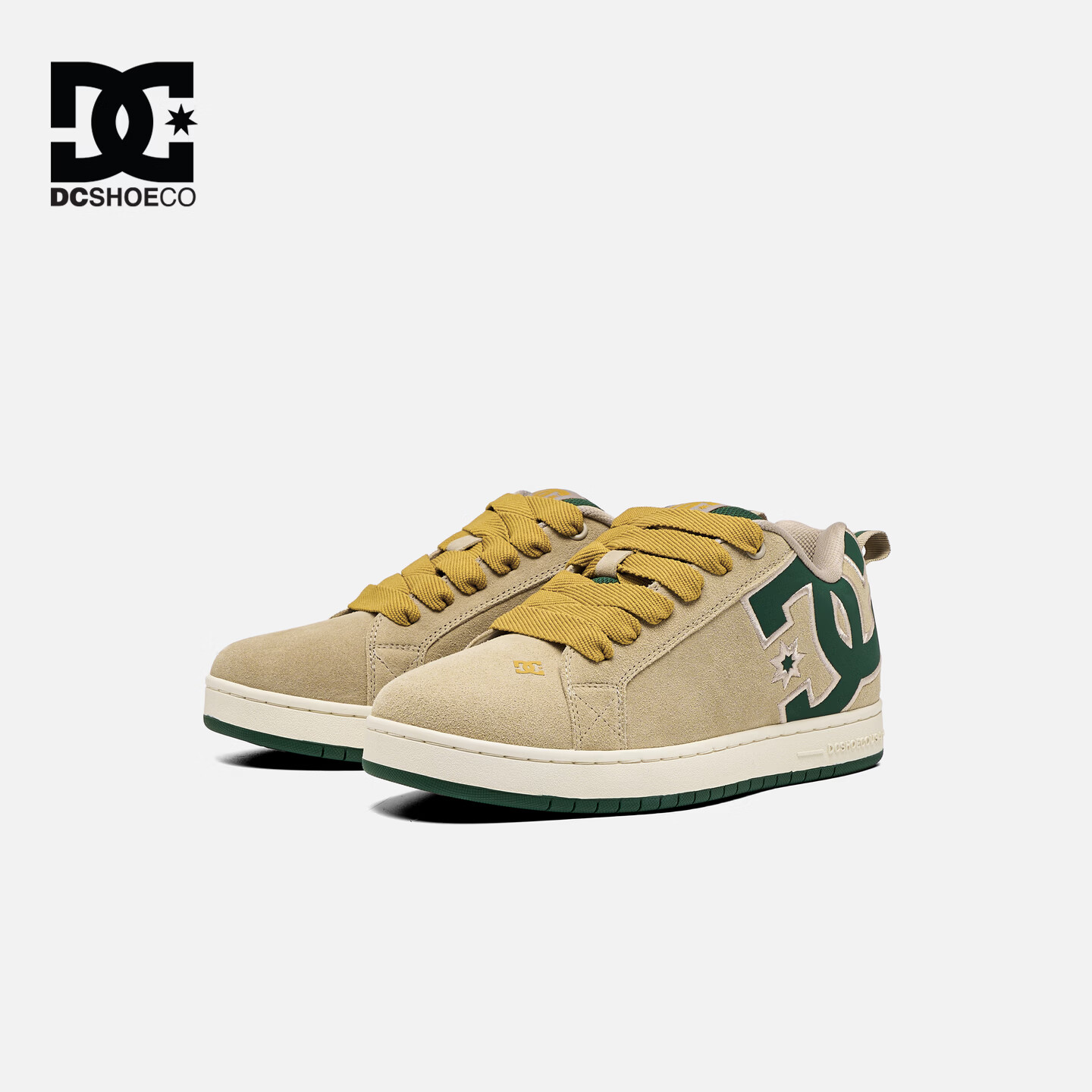 DCSHOES PRO GRAFFIK男士滑板鞋2026复古增高潮鞋舒适耐磨百搭休闲鞋174 苔原绿 36 码【标准尺码,正码正拍】