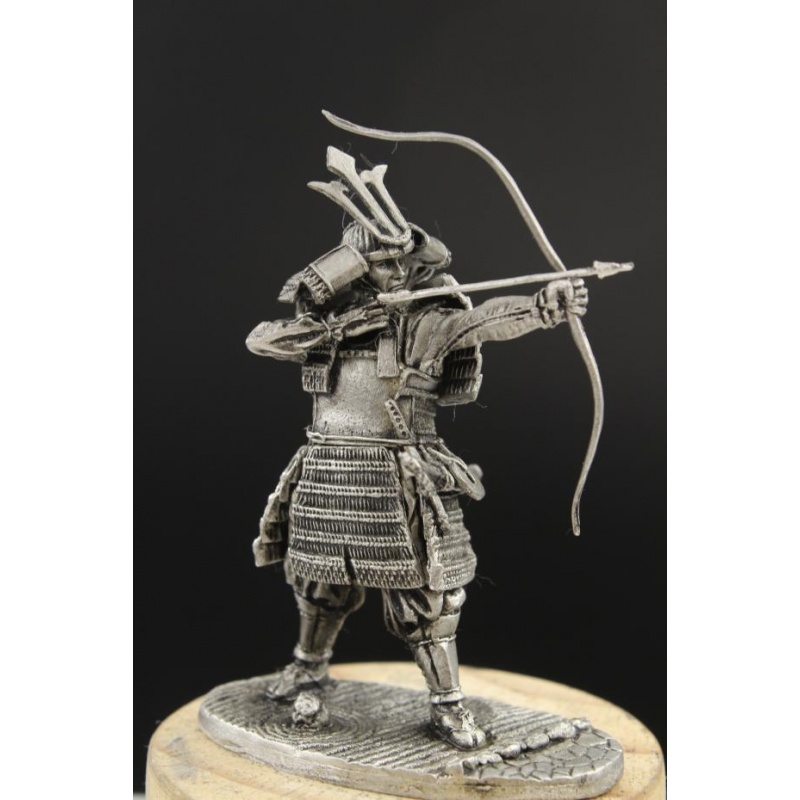 弓箭手兵人54mm 锡金属古代兵人模型 日本战国霸王