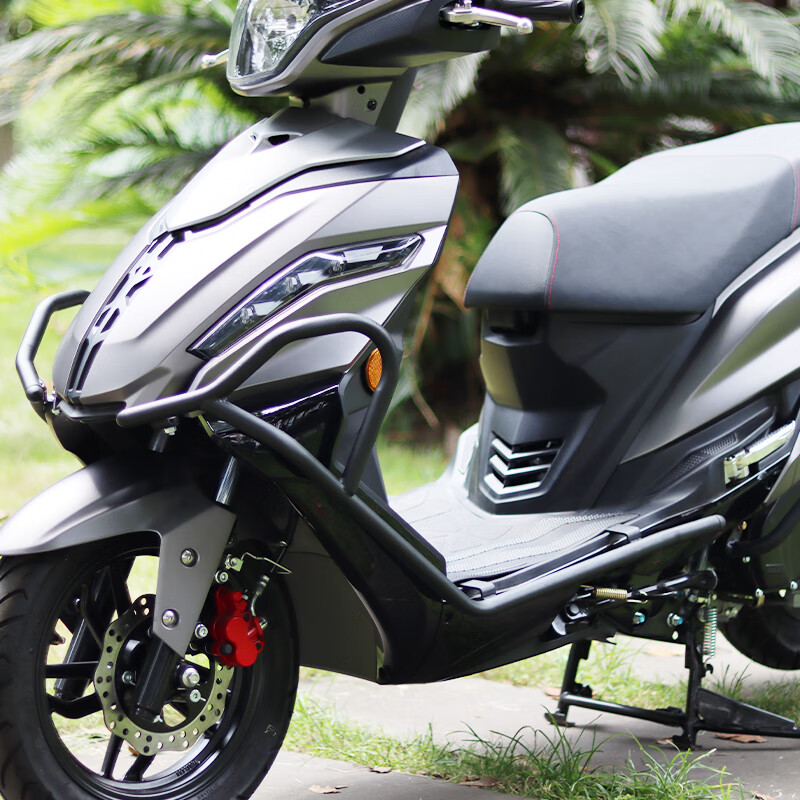 山竹适用于豪爵usr125保险杠hj125t-21前后保护杠防摔杠挡风玻璃改装