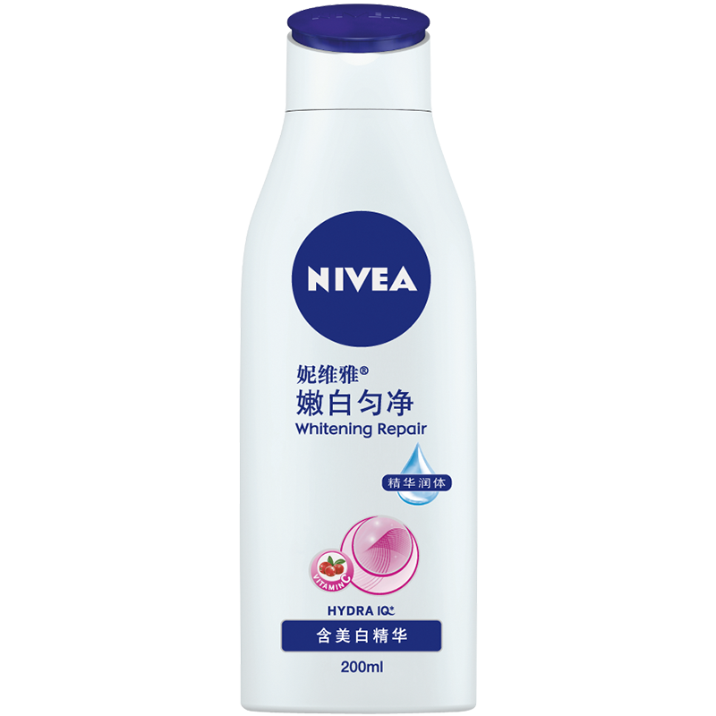 妮維雅（NIVEA）【孫穎莎同款】身體乳女潤膚乳潤體乳潤膚露全身滋潤補水保濕清爽 溫潤透白乳液200ml