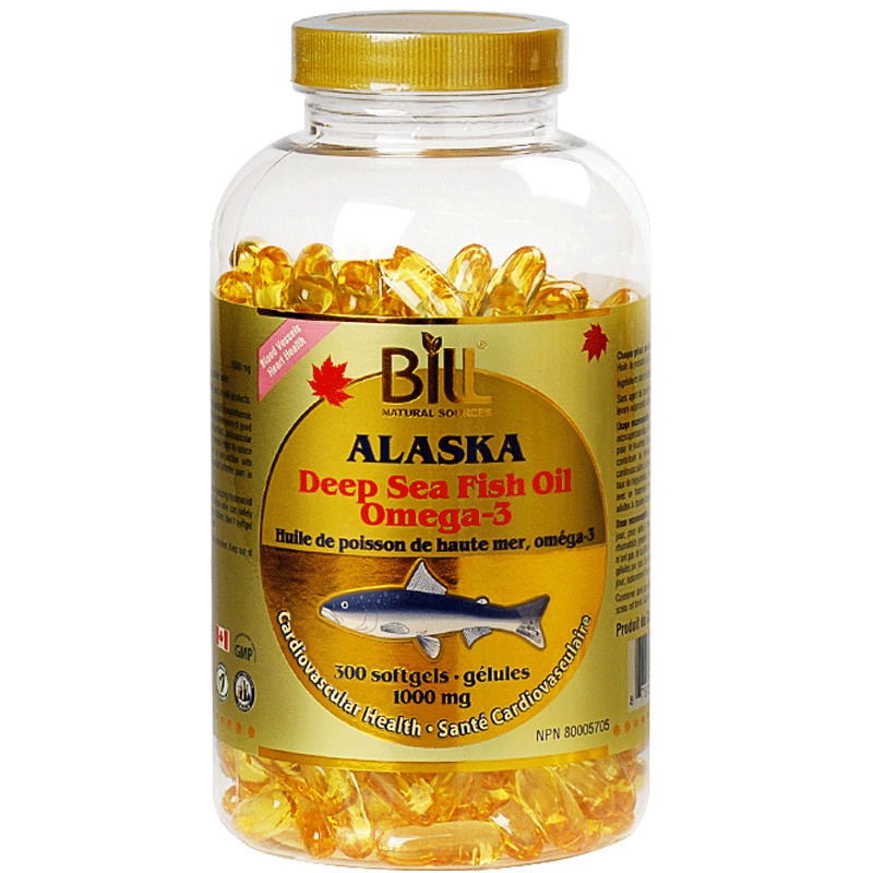 bill康加美深海鱼油软胶囊胆海脂酸油酸加拿大进口海亚烯酸阿拉斯
