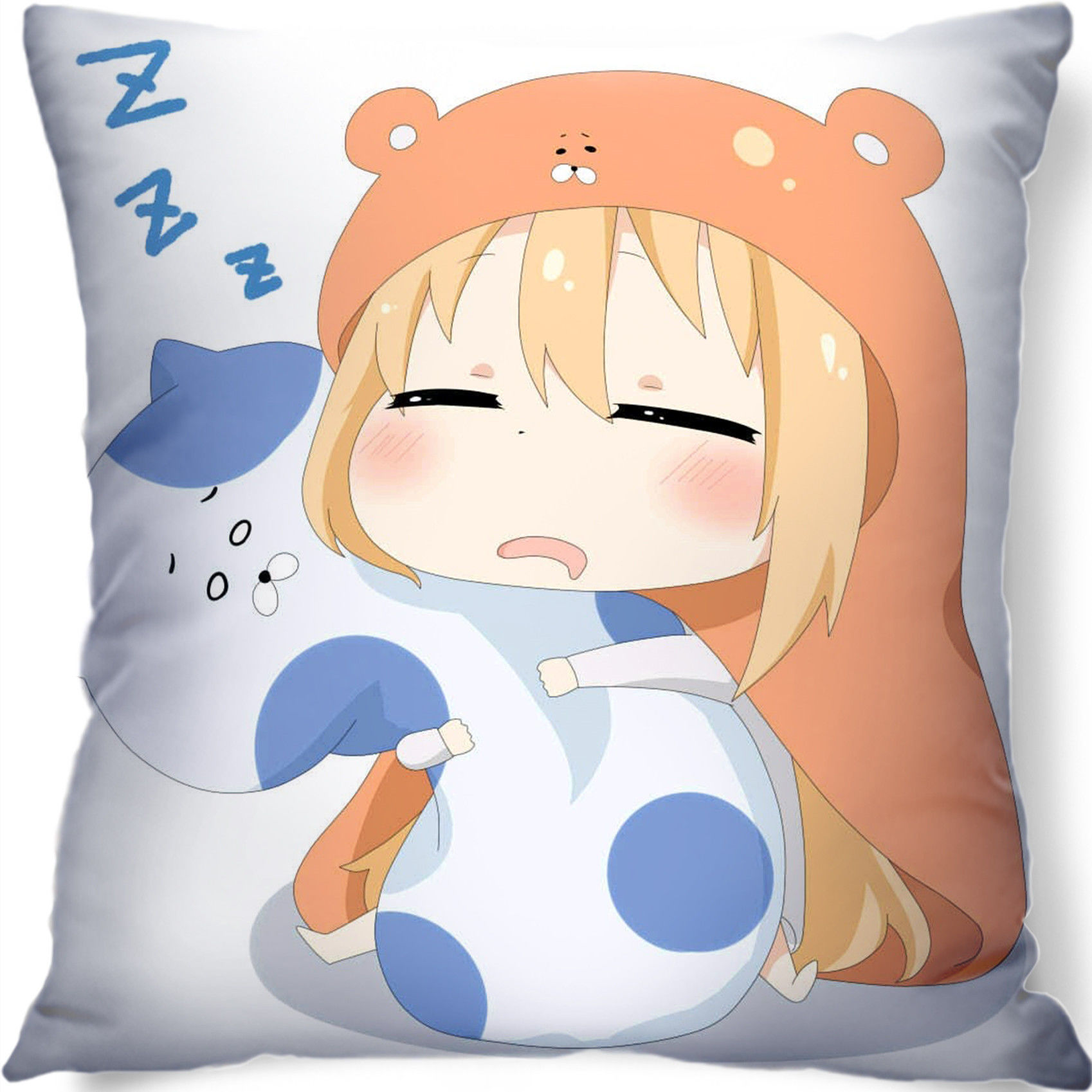 土间埋靠垫萌宅二次元创意干物妹小埋抱枕 款式13 小号尺寸 40x40cm
