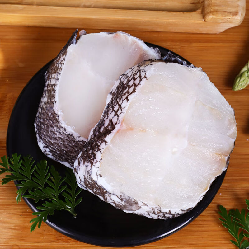 御瀘鮮湘大塊新鮮深海鱈魚片深海鱈魚段鱈魚排冰鮮冷凍鱈魚塊寶寶食輔魚肉 精選中段【有冰衣】 4斤【嘗鮮裝】