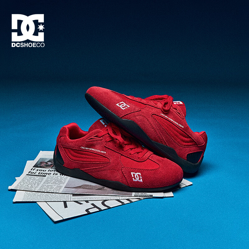 DCSHOES CAS CORSARO男士复古德训鞋2026新潮流男鞋运动休闲鞋子赛车鞋93 焰红 36 码【标准尺码,正码正拍】