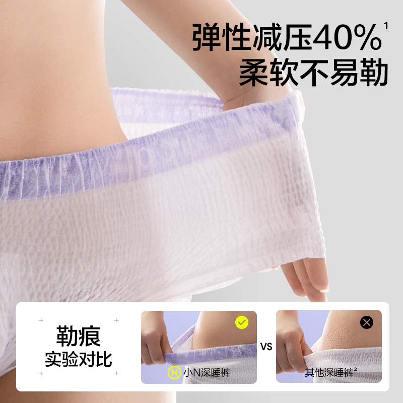 babycare安睡裤女经期用防漏姨妈拉拉安心裤夜安正品 M-L 12片 100-140斤