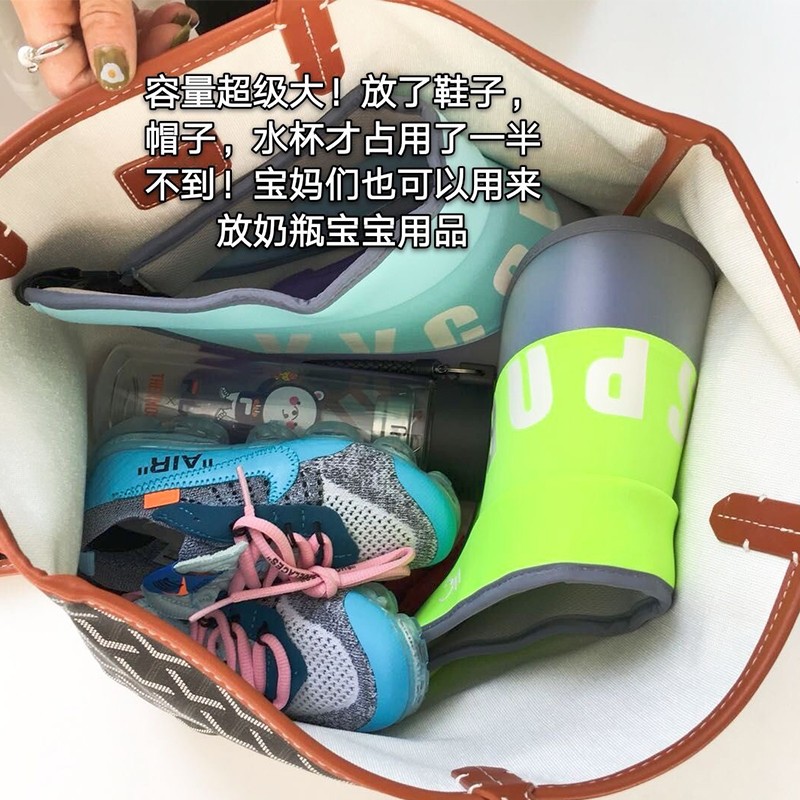 宏唯新品狗牙包菜篮子单肩手拎包包手提女神节托特包女神节包包女 黄色 小号 送小马