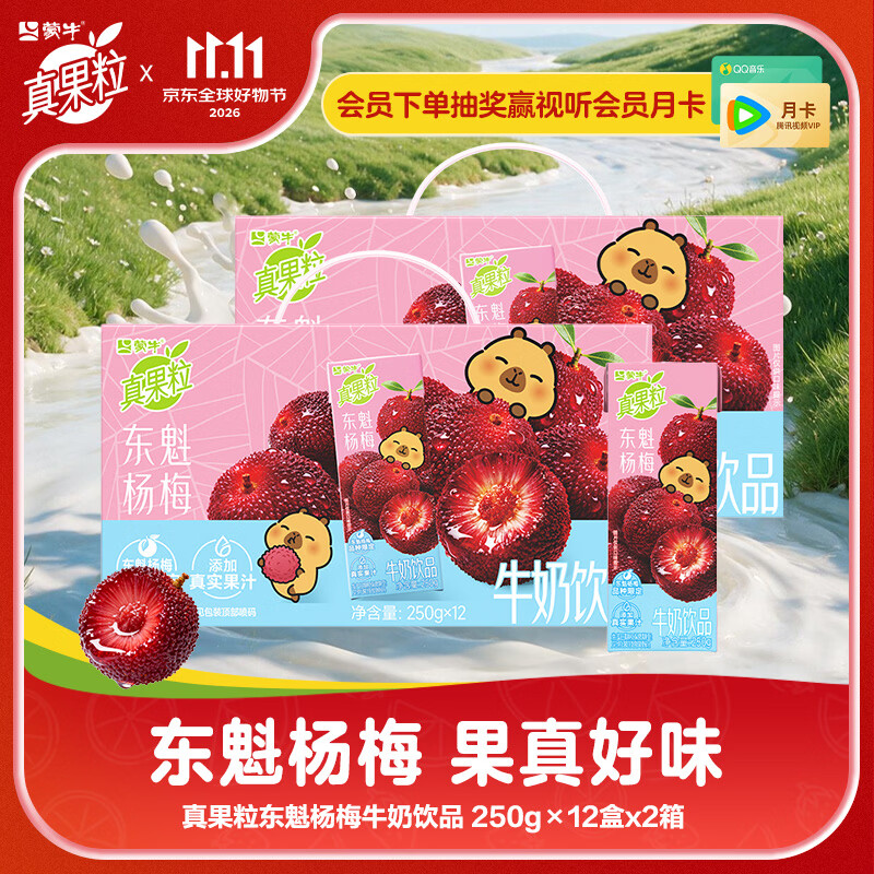 真果粒东魁杨梅味饮料250g*12包*2箱 39.9元 - 线报酷 真果粒东魁杨梅味饮料250g*12包*2箱 39.9元 - 线报酷