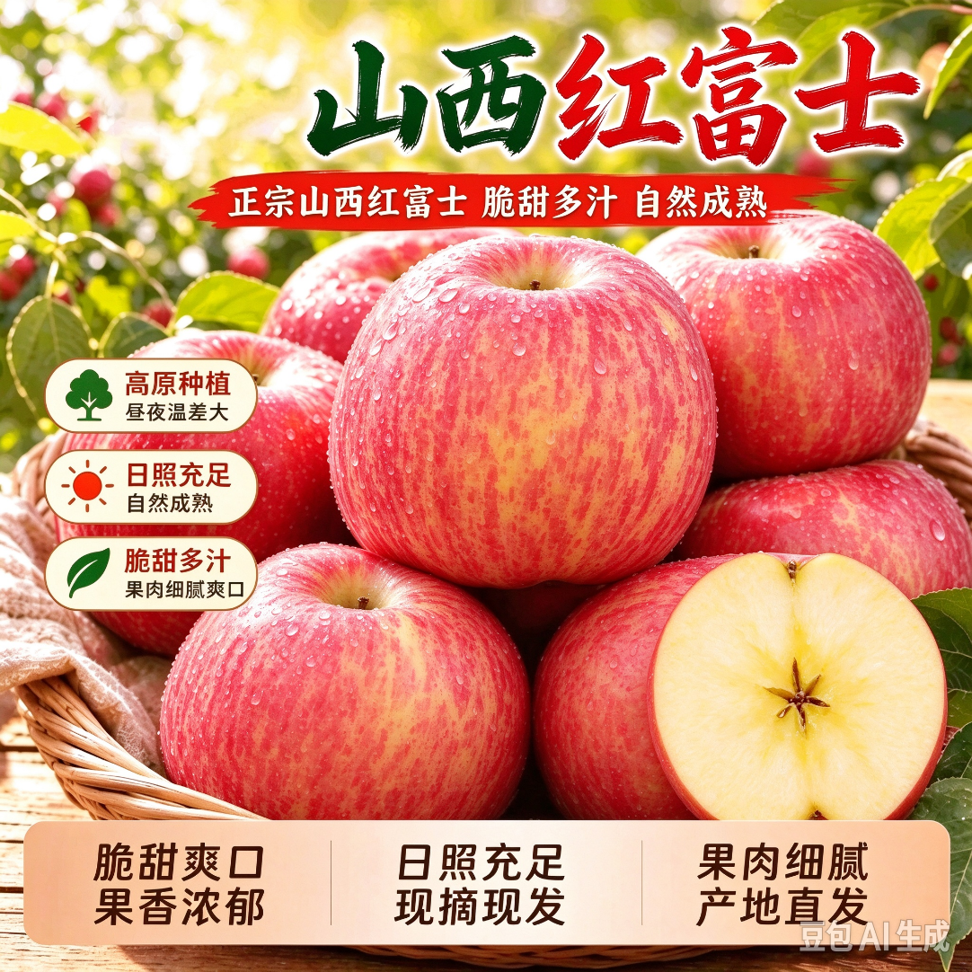 本味时光山西红富士丑苹果到手19.9元