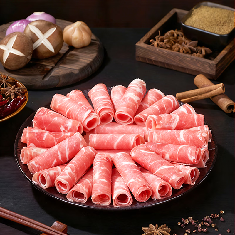 1号会员店（One’s Member）内蒙原切羔羊上脑肉卷 净重450g火锅食材生鲜羊肉羊肉片羊肉卷