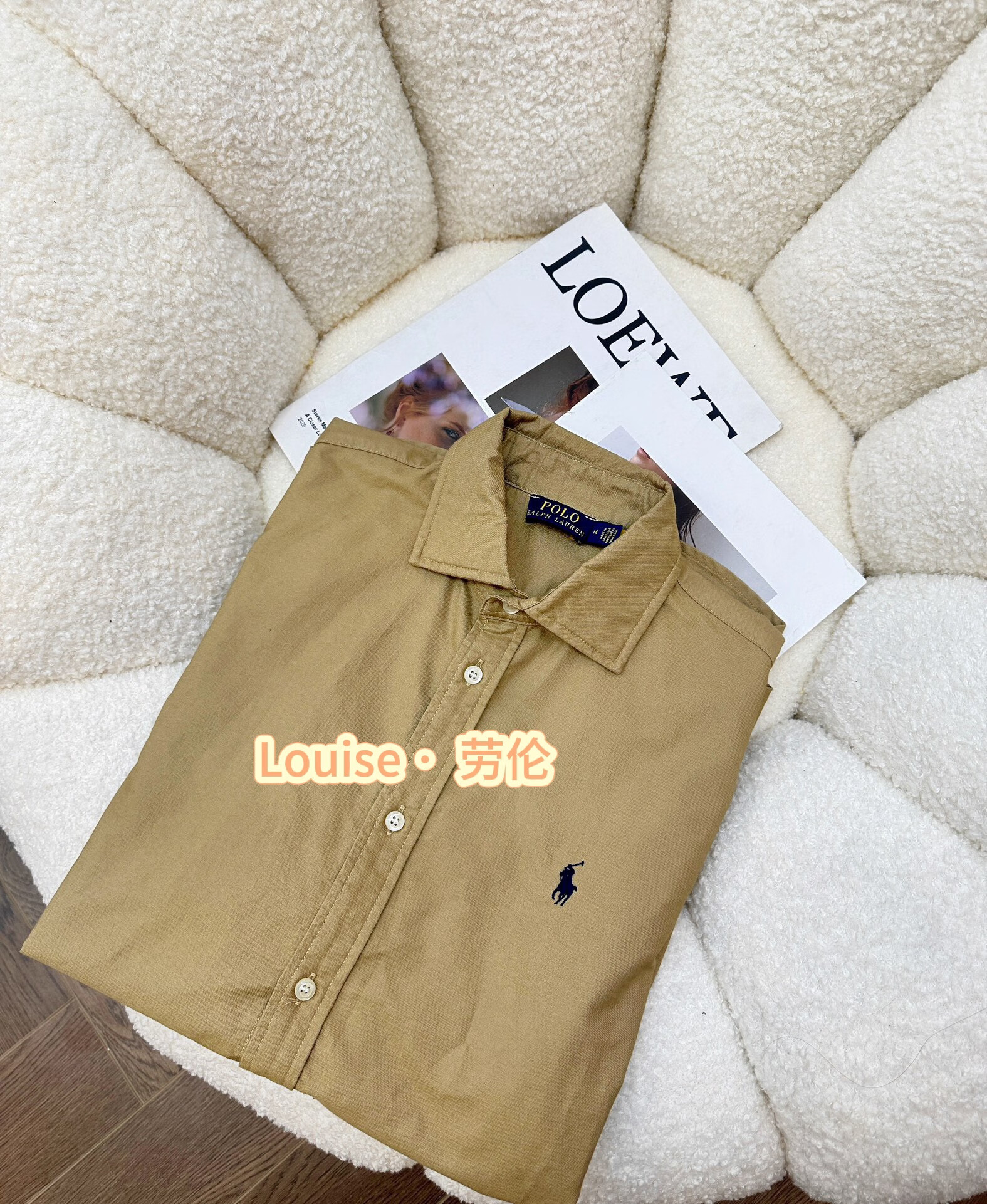 polo sport ralph lauren拉夫劳伦小马标经典翻领牛津纺衬衫长袖小马