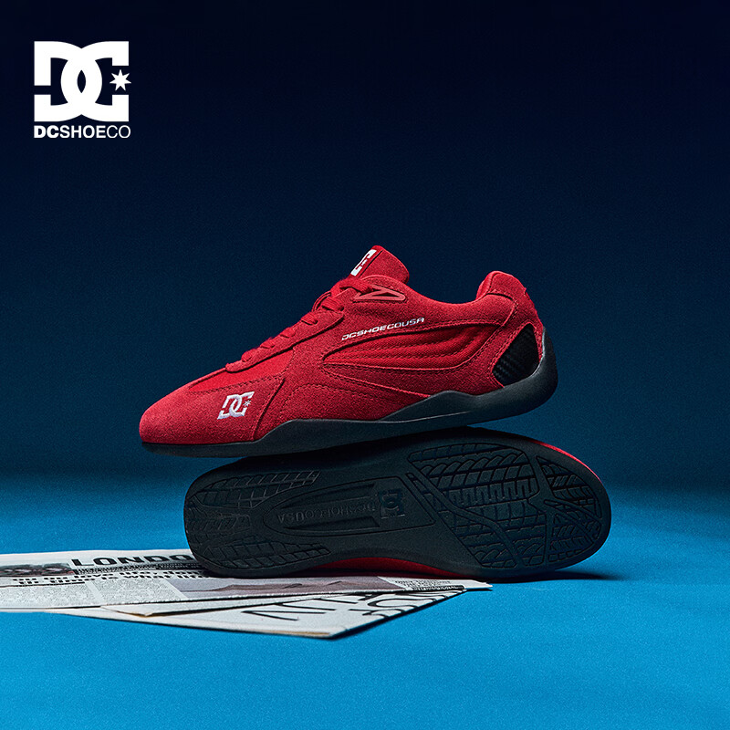 DCSHOES CAS CORSARO男士复古德训鞋2026新潮流男鞋运动休闲鞋子赛车鞋93 焰红 36 码【标准尺码,正码正拍】