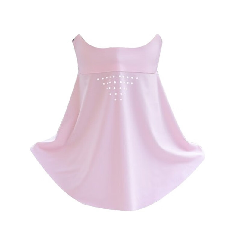 夏季新款面罩护全脸夏冰丝薄款护颈一体遮阳透气口罩 冰感面罩-黑色