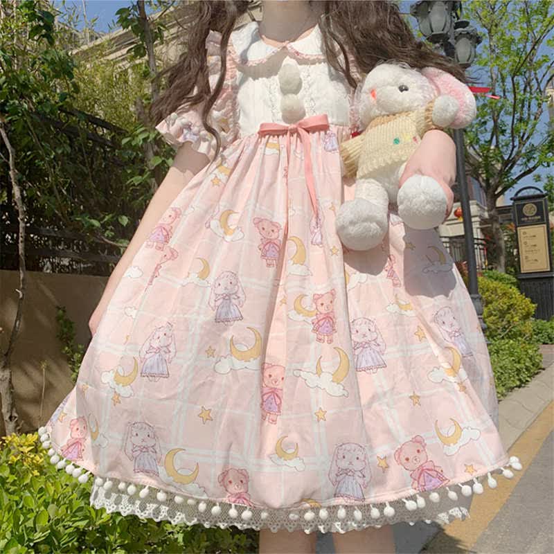 【高品质洛丽塔cosplay软妹连衣裙女】2021夏季新款【全款 边夹】