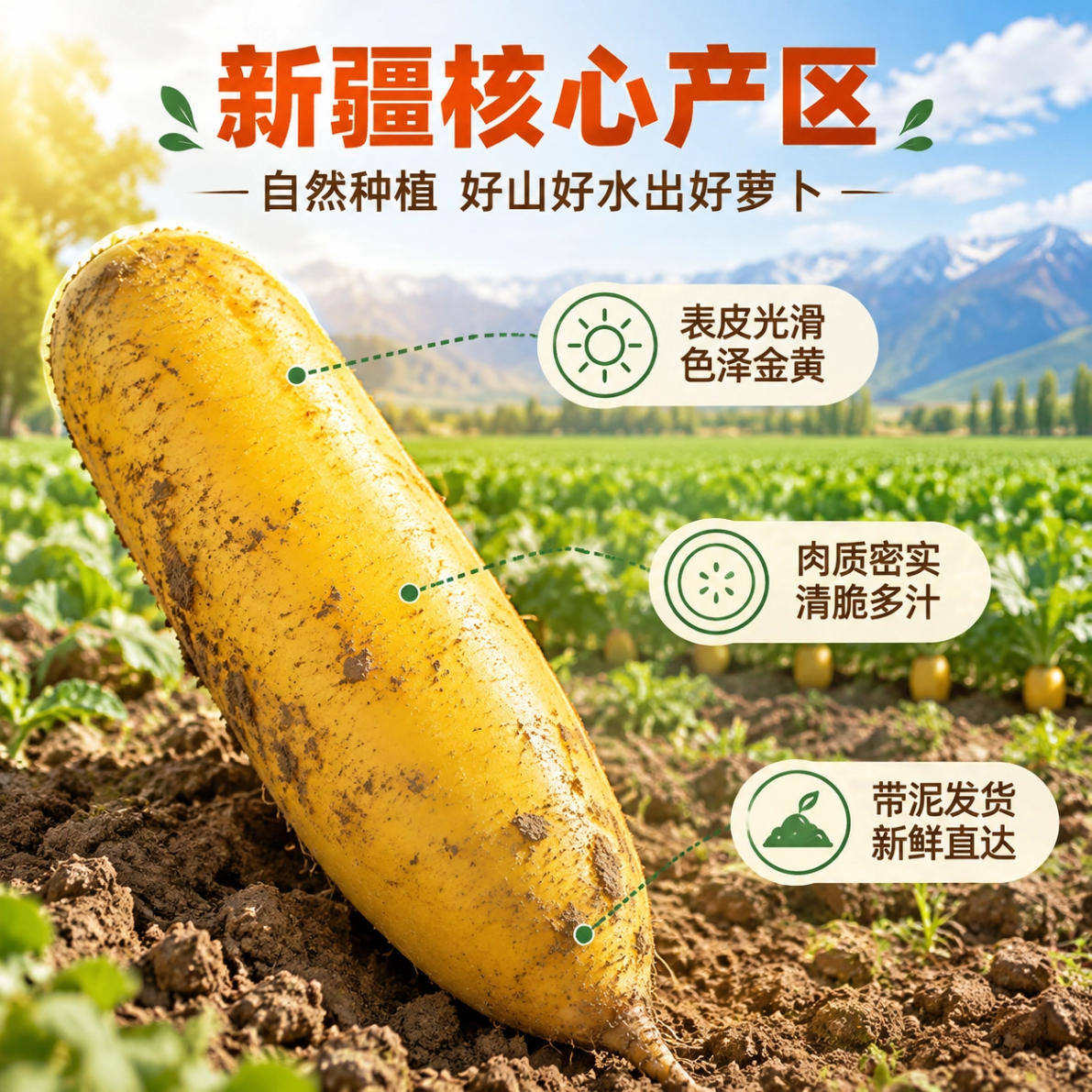 新疆黄萝卜红黄胡萝卜组合装新鲜农家自种蔬菜手抓饭榨汁凉拌萝卜 黄胡萝卜+红胡萝卜双拼4.5斤