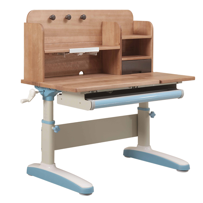 炫迪 儿童学习桌小学生写字作业书桌家用小孩课桌椅可升降桌子套装简约 D07骑士 单学习桌