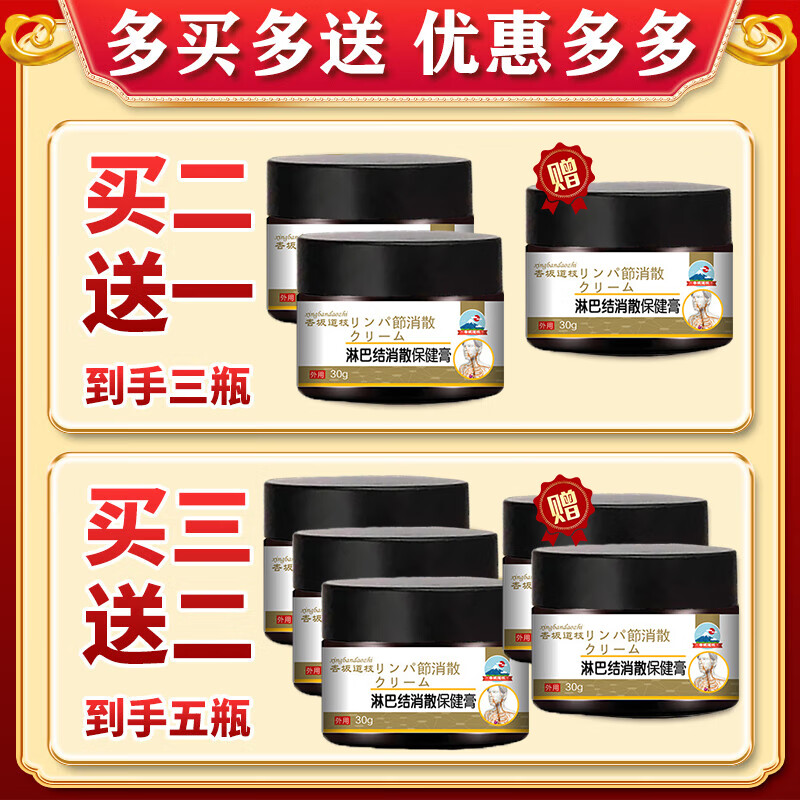淋巴结散结膏淋巴结膏专用颈部肿大发炎消炎药脖子颈部散结膏 一盒装