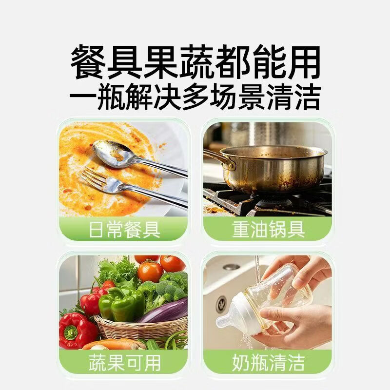 诗乐氏a类浓缩洗洁精650ml洗碗去油果蔬奶瓶农残食品用清洁不伤手家庭装 【海风椰椰】 浓缩洗洁精650ML *4瓶（果蔬奶瓶可洗）