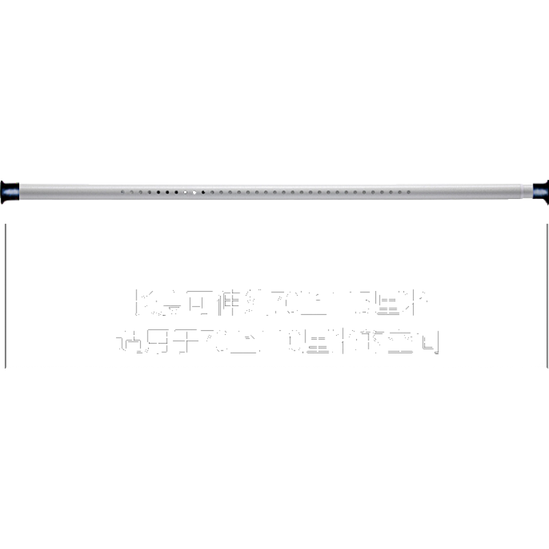 免打孔窗帘杆单杆卧室罗马杆简易挂钩式晾衣架超长家用伸缩杆 (款式A)25直径70-110cm