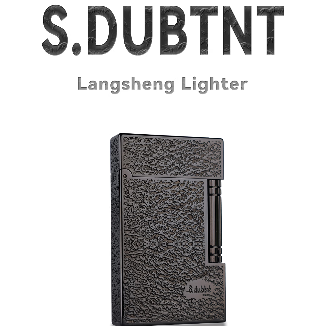 都柏特S.dubtnt法国都柏特朗声打火机充气火机高档个性气机送礼铜丝绸 黑色【丝绸】手感质感推荐款