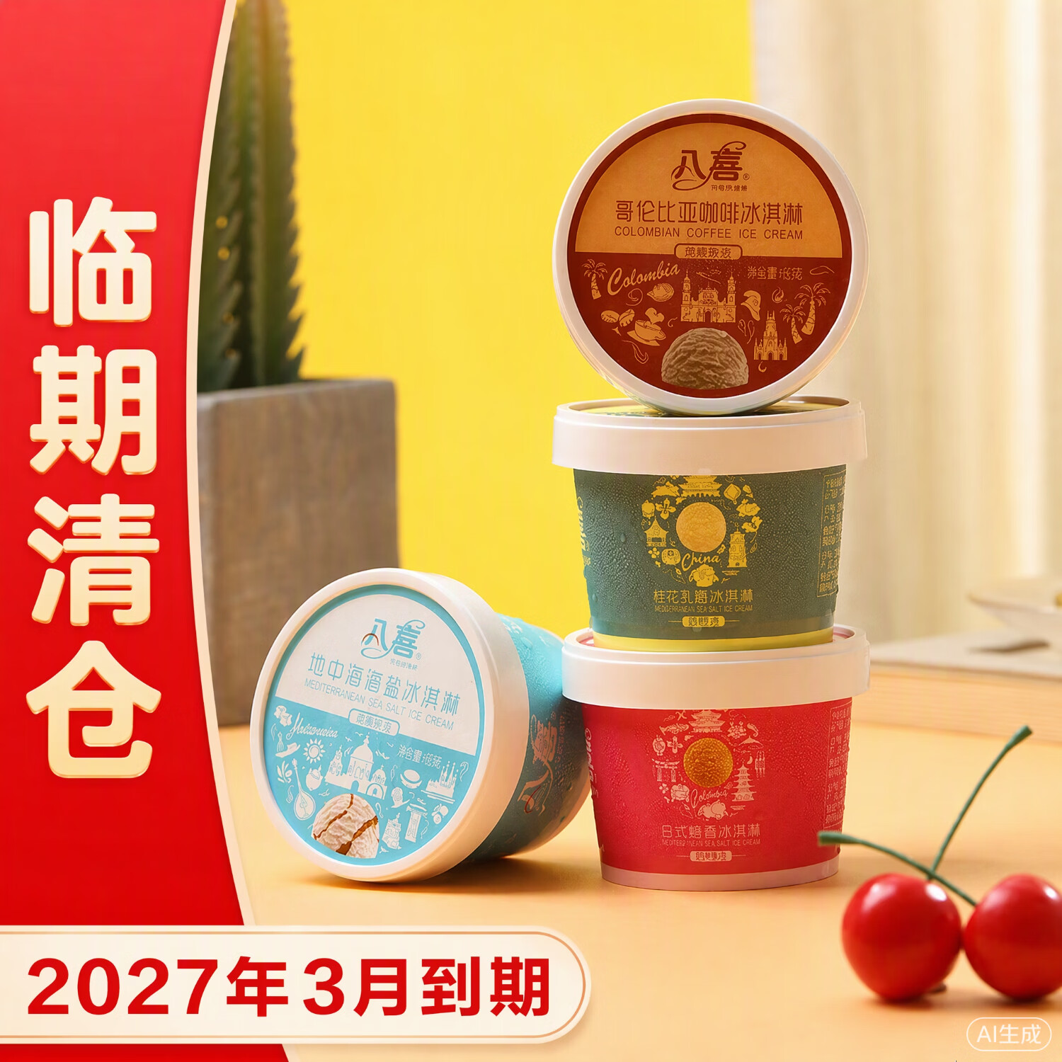 八喜冰淇淋珍品四合一拍9件到手价仅7.83元/杯