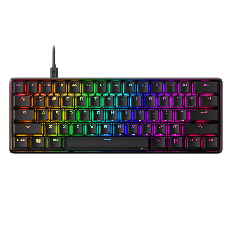 HYPERX 极度未知（HyperX）游戏机械键盘起源RGB电脑有线键盘usb接口办公键盘 【阿洛伊起源65】RGB灯效丨火轴丨67键