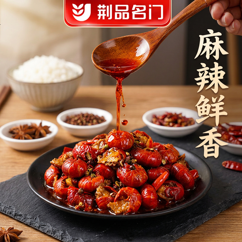 荆品名门麻辣龙虾尾5盒湖北麻辣龙虾尾牛蛙即食零食宵夜零食麻辣小吃虾尾 麻辣牛蛙两盒(280g/盒)+麻辣虾尾三盒(250g/盒)